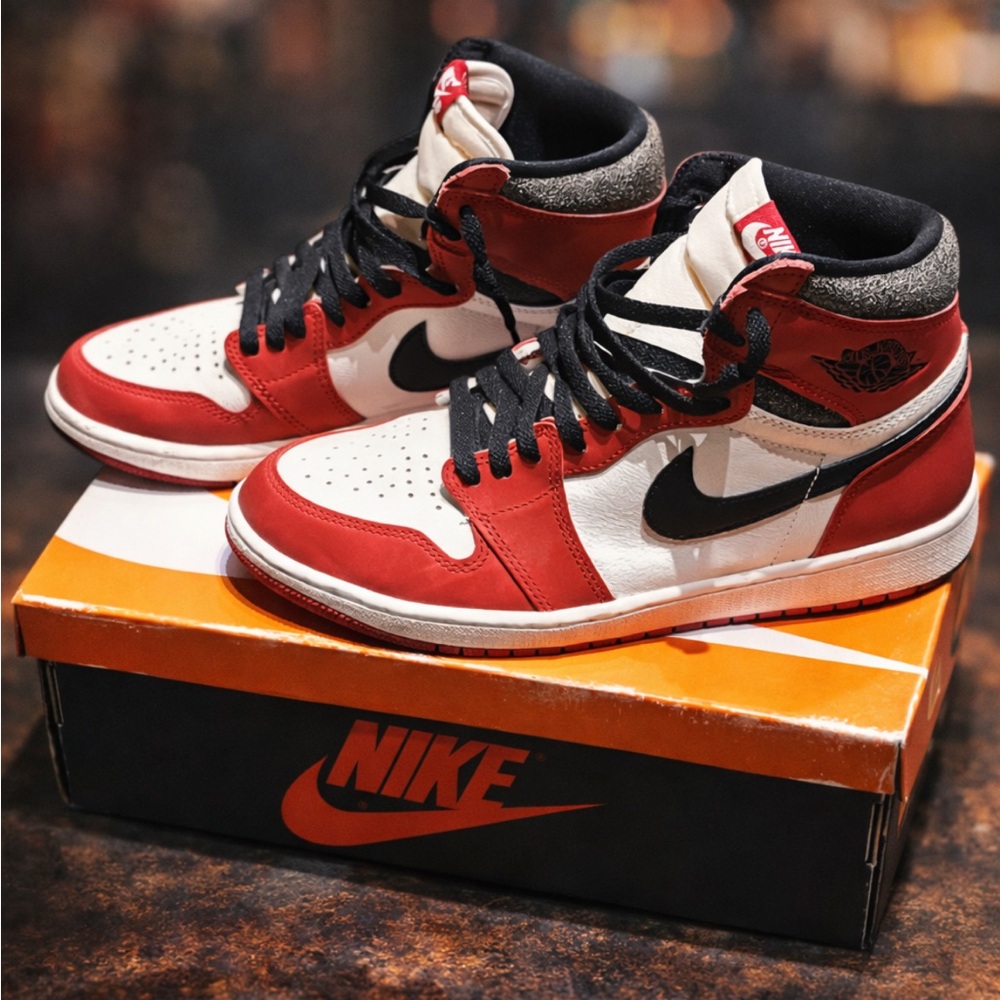 Nike Air Jordan 1 Retro High OG Chicago 2015 Red White Black Men’s